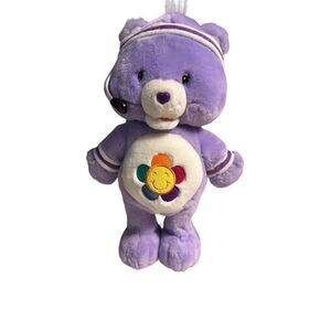 Care Bears Plush Fit n Fun Harmony Bear Exercise Purple Talking Sings Works